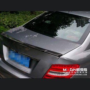 Mercedes-Benz C-Class W204 Rear Trunk Spoiler - Carbon Fiber